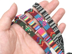 1cm ethnic pattern design narrow jacquard trims