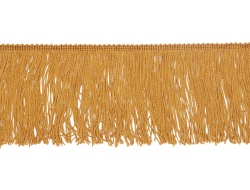 Gold 4 inch polyester fringe trims for dresses