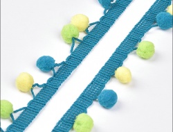 Bulk wholesale pom pom laces for crafts DIY baby clothing